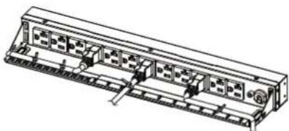CyberPower PDU20BVHVIEC20F - Cord Retention Tray installation (Optional for both horizontal and vertical installations) - 2