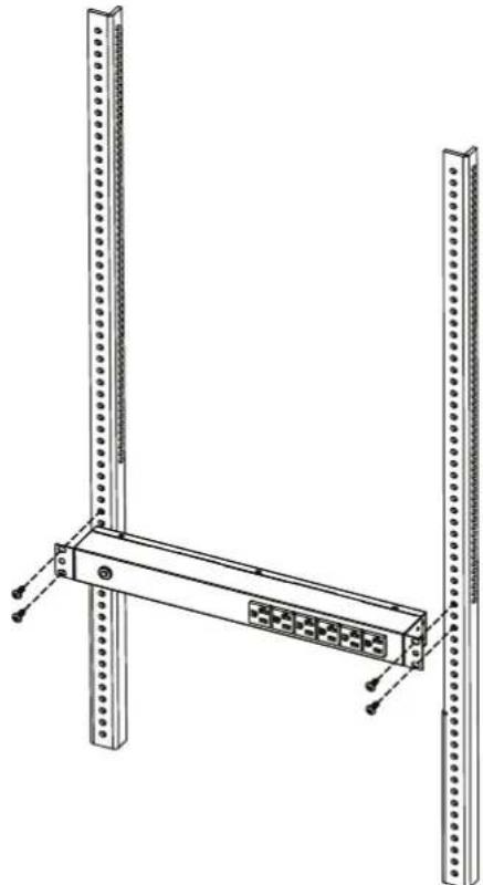 CyberPower PDU20BVHVIEC20F - Horizontal Installation (1U models only) - 2