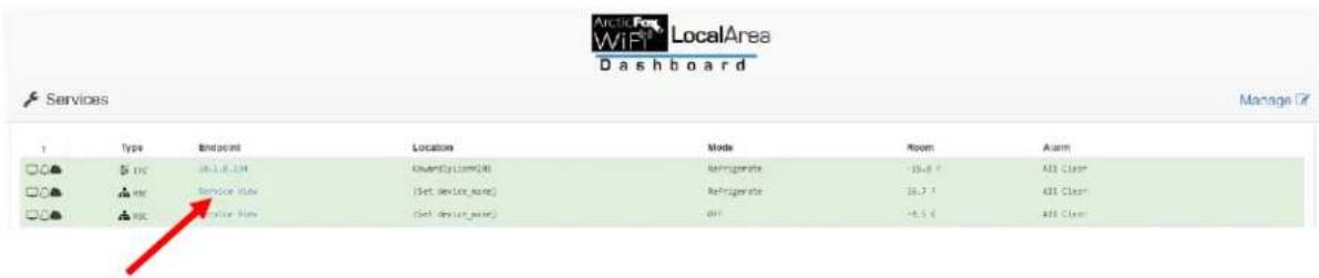 Kolpak Polar Pak P6-068-CT - Accessing the local dashboard. - 2