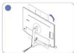 SAMSUNG U32H750UMM - Tidying Up the Connected Cables (U32H750UM\* / U32H850UM\*) - 9