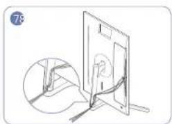 SAMSUNG U32H750UMM - Tidying Up the Connected Cables (U32H750UM\* / U32H850UM\*) - 7