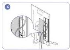 SAMSUNG U32H750UMM - Tidying Up the Connected Cables (U32H750UM\* / U32H850UM\*) - 4