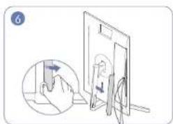 SAMSUNG U32H750UMM - Tidying Up the Connected Cables (U32H750UM\* / U32H850UM\*) - 6
