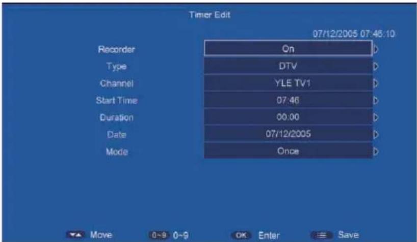 HAIER LE40B9600T - Timer - 2