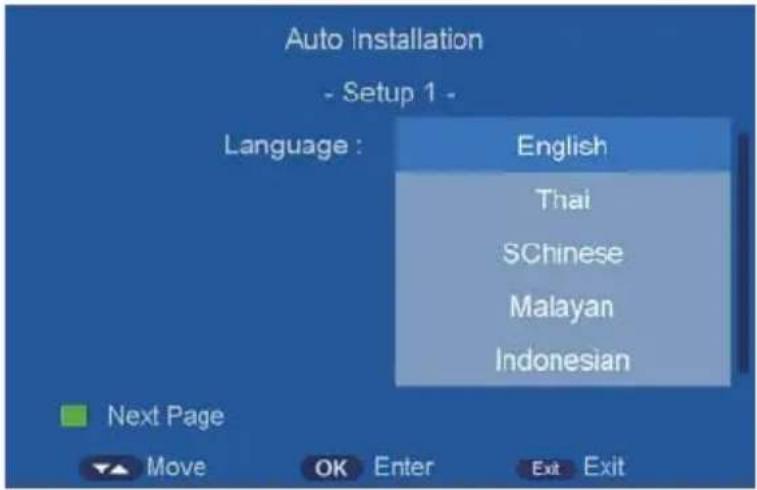 HAIER LE40B9600T - Language - 1