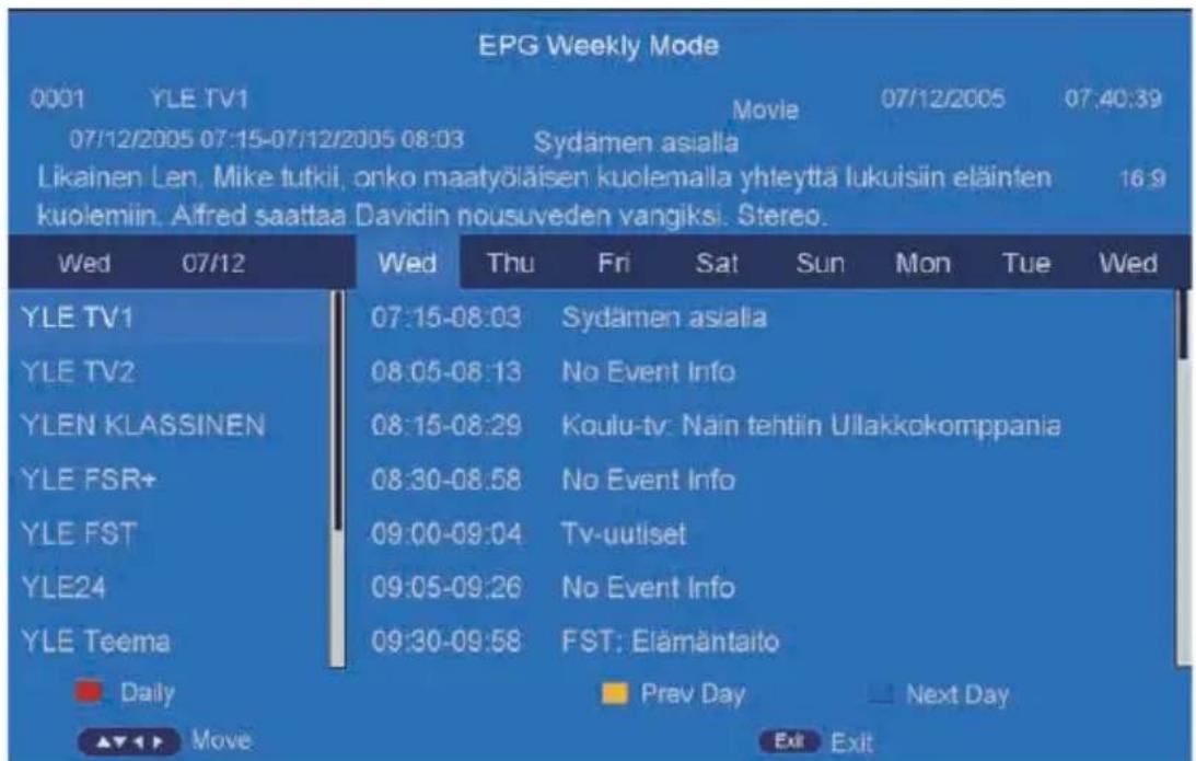 HAIER LE40B9600T - EPG - 1