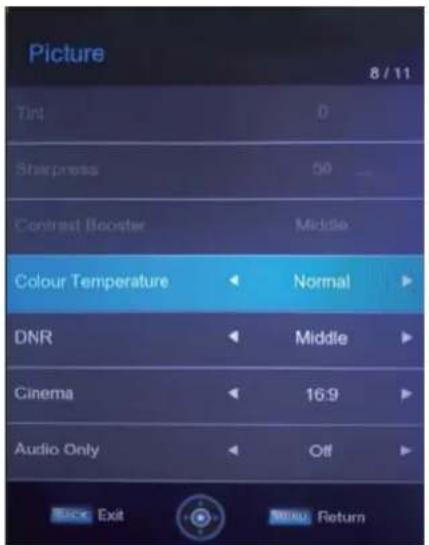 HAIER LE32B9200WB - PICTURE MENU - 2