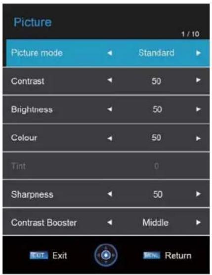 HAIER LE32B9200WB - PICTURE MENU - 1