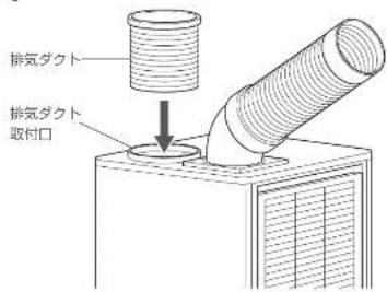 HAIER JA-SPH25G - 排気ダクトの取り付け 排気ダクトの取り付け - 1