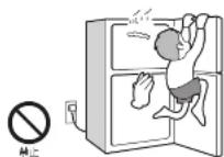 HAIER JR-NF225A - ドアにぶら下がったり、乗ったりしない - 1