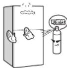 HAIER JR-NF275A - 可燃性スプレーを近くで使わない - 2