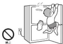 HAIER JR-GNF190E - ドアにぶら下がったり、乗ったりしない - 1