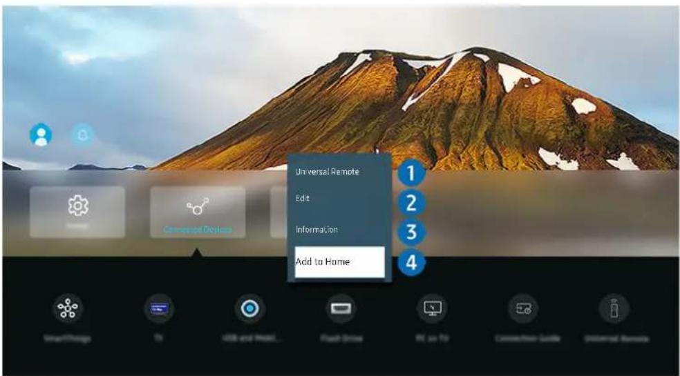 SAMSUNG QA55LS01BAS - > ≡ Menu Connected Devices - 1
