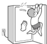 HAIER JR-N75A - ドアにぶら下がったり、乗ったりしない - 2