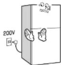 HAIER JR-NF268E - 交流100V以外では、使用しない - 2