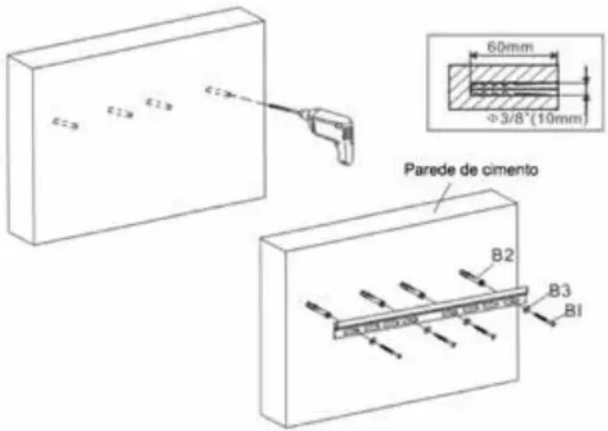 Mitsai PSW003S - Parede de cimento - 1