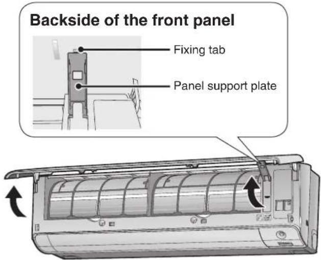 DAIKIN Alira X FTKM60W2VMA - Open the front panel. - 1