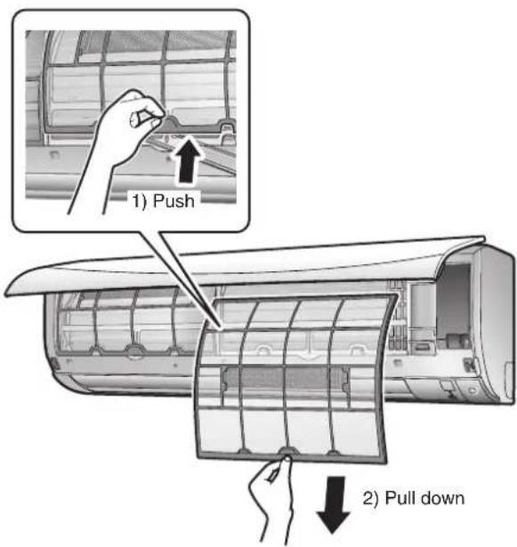 DAIKIN DRXF35T2VMA - Pull out the air filters. 1. - 1
