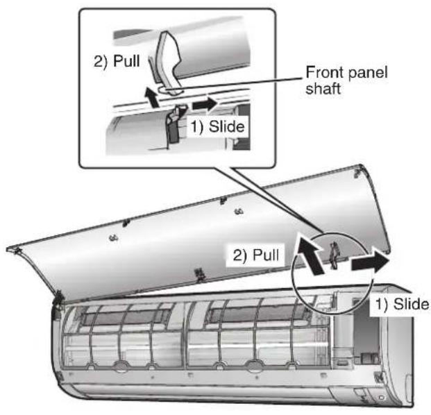 DAIKIN DTXF35T2VMA - Remove the front panel.1. - 1