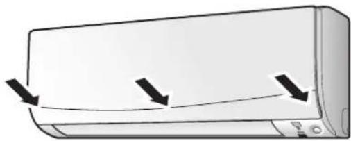 DAIKIN DTXF35T2VMA - Set the filters as they were 3. and close the front panel. - 1
