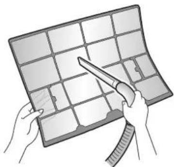 DAIKIN DTXF35T2VMA - Wash the air filters with 2. water or clean them with vacuum cleaner. - 1
