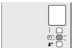 DAIKIN DTXF35T2VMA - Press OF until the time setting reaches the point - 1
