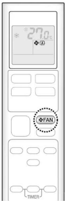 DAIKIN Lite FTXF70W2VMA - Adjusting the Airflow Rate - 1