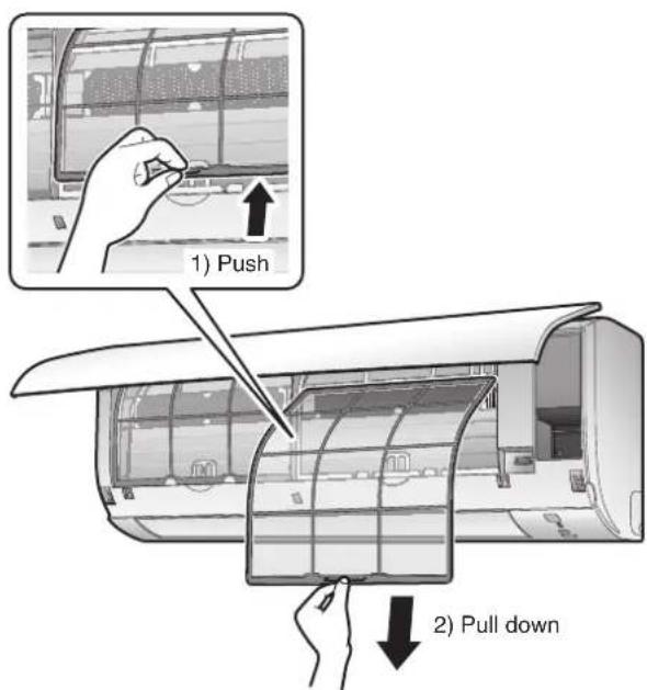 DAIKIN Lite FTXF70W2VMA - Pull out the air fi Iters. - 1