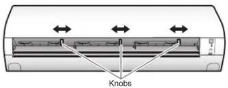 DAIKIN Lite FTXF70W2VMA - Hold the knobs and move the louvres (vertical blades) - 1