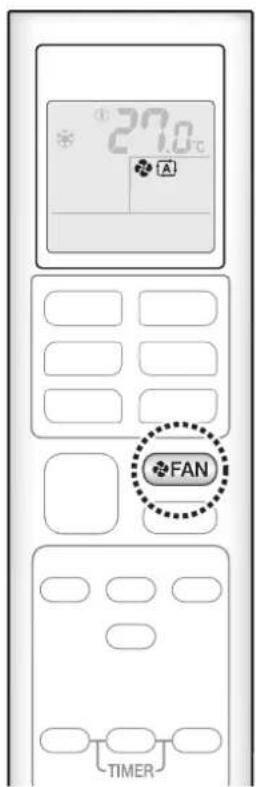 DAIKIN Lite FTXF70W2VMA - Adjusting the Airflow Rate - 1