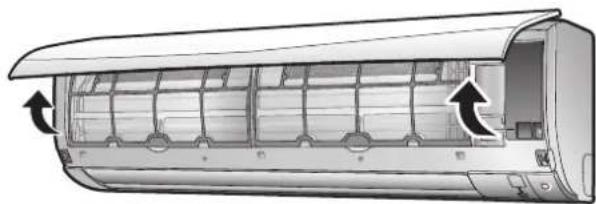DAIKIN Cora FTKM20Q2VMA - Open the front panel. ▶ Page 30 - 1