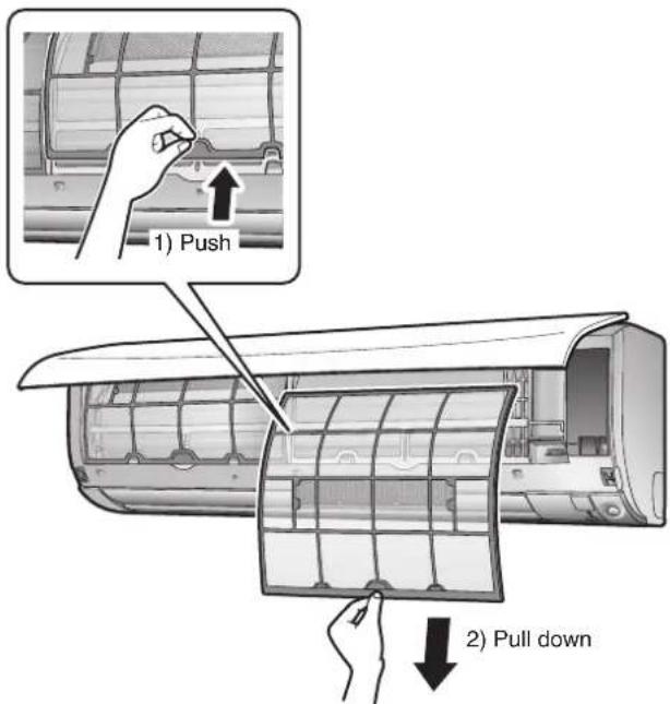 DAIKIN Cora FTKM20Q2VMA - Pull out the air filters. - 1