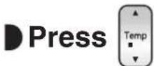 DAIKIN Alira X FTXM46W2VMA - ■ To change the temperature setting - 1