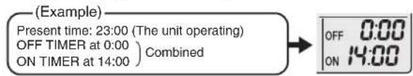 DAIKIN Cora FTKM35Q2VMA - To combine ON TIMER and OFF TIMER - 1
