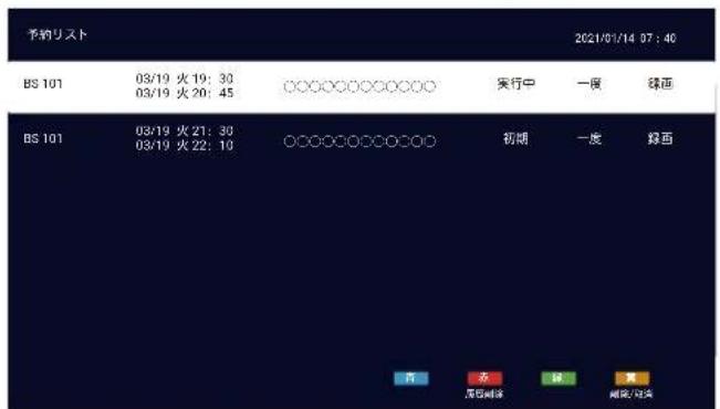 TCL 65C636 - 機能を押し、◀・▶で「予約リスト」を選択する。 - 1