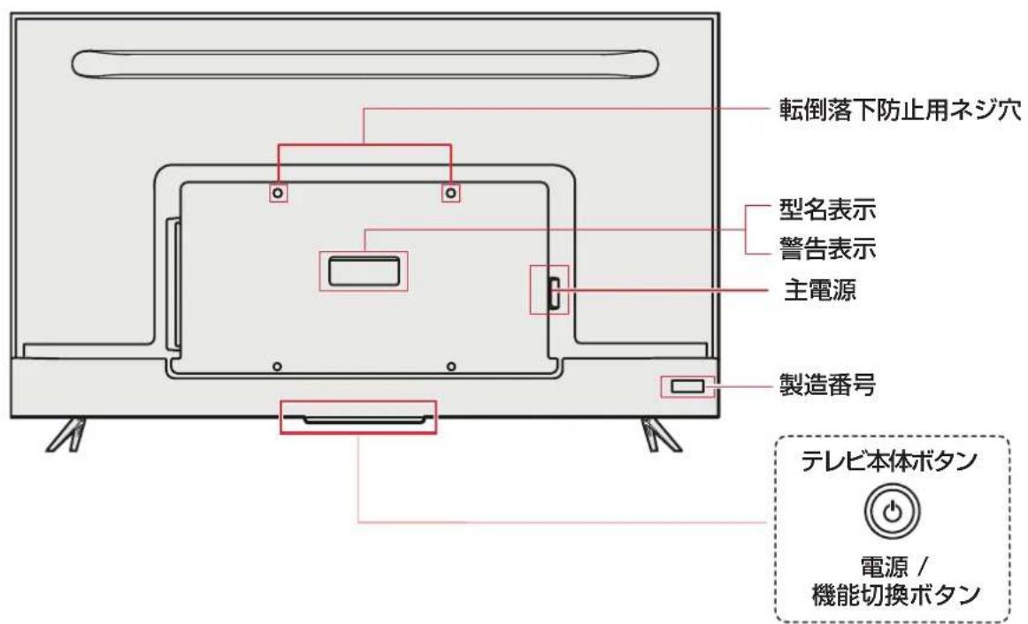 TCL 65C636 - 背面 - 1