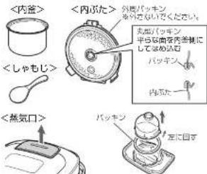 HAIER JJ-M100A - 内釜・内ぶたなど - 1