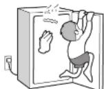 HAIER JF-NUF132G - ドアにぶら下がったり、乗ったりしない - 2