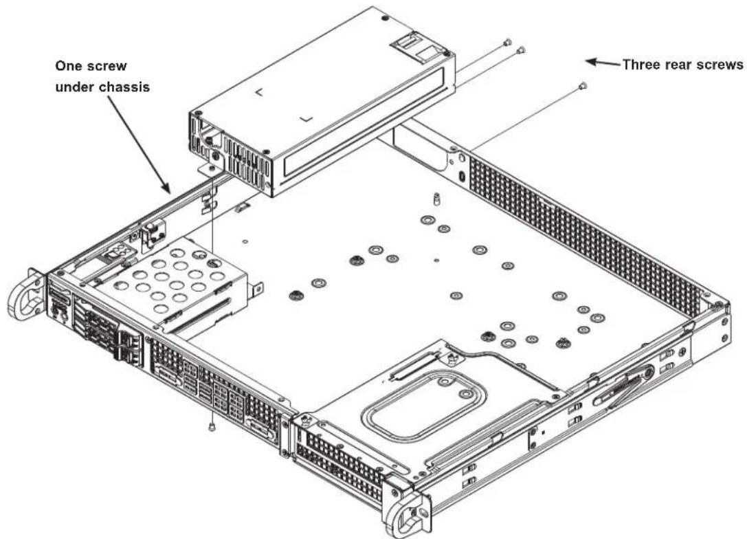 Supermicro SuperServer 1019C-FHTN8 - Changing the Power Supply Module - 1
