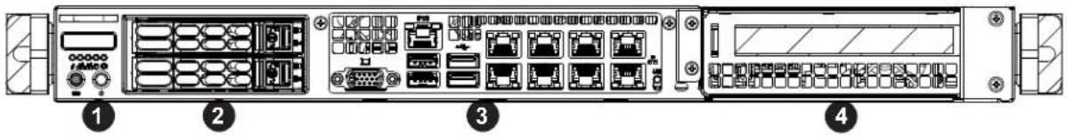 Supermicro SuperServer 1019C-FHTN8 - Front Features - 1
