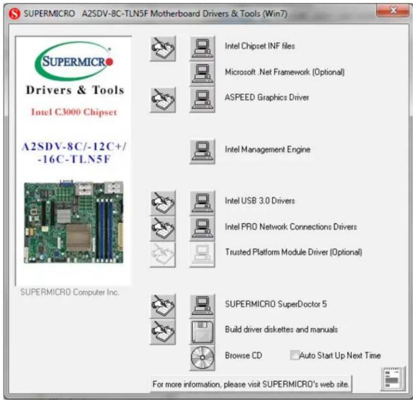 Supermicro SuperServer 5019A-FN5T - Driver Installation - 1
