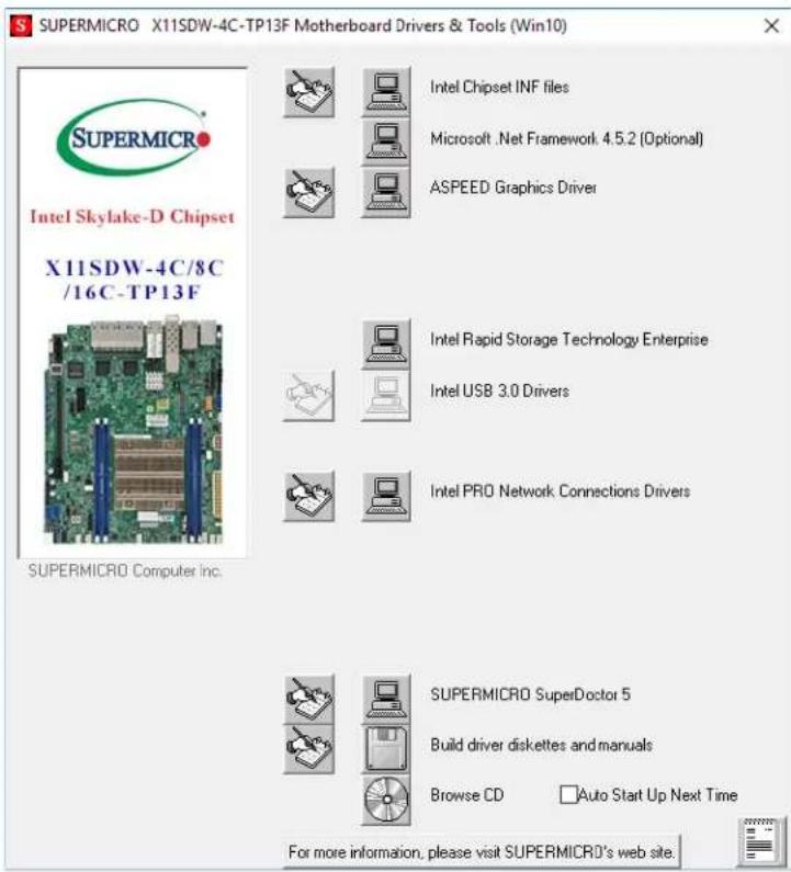 Supermicro SuperServer E403-9D-14CN-FRN13+ - Driver Installation - 1