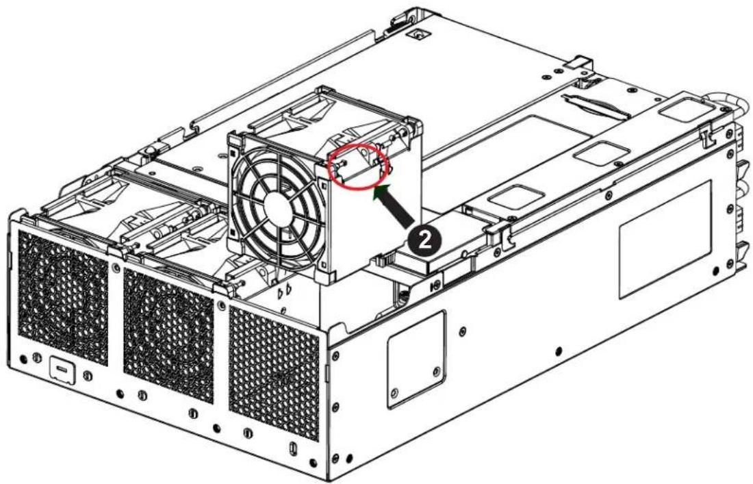 Supermicro SuperServer E403-9D-14CN-FRN13+ - Installing or Replacing the System Fan - 1