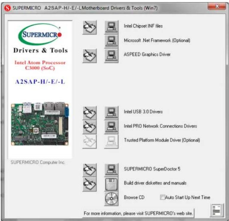 Supermicro SuperServer E50-9AP-L - Driver Installation - 1