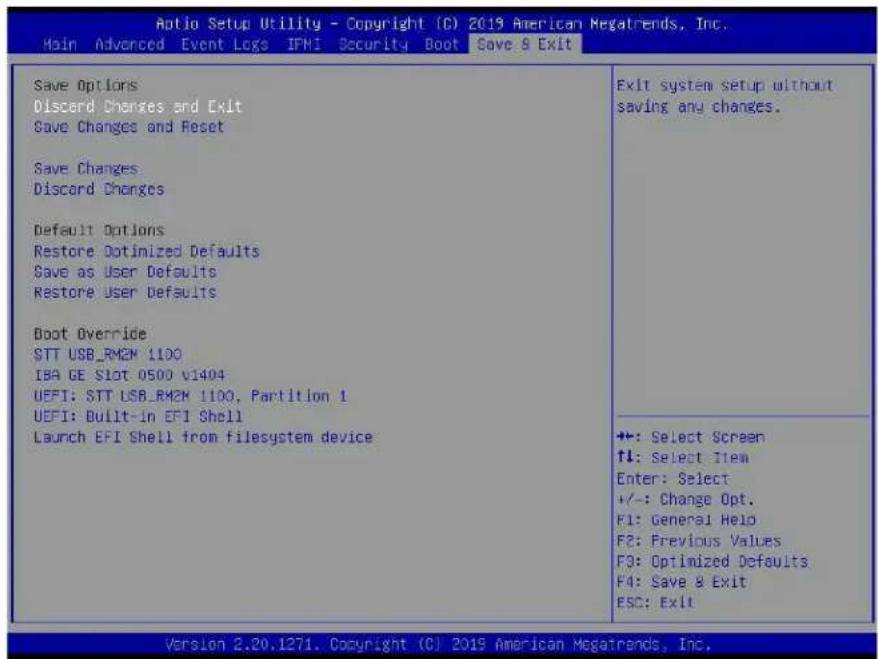 Supermicro SuperServer E403-9D-14CN-FRDN13+ - Save & Exit - 1