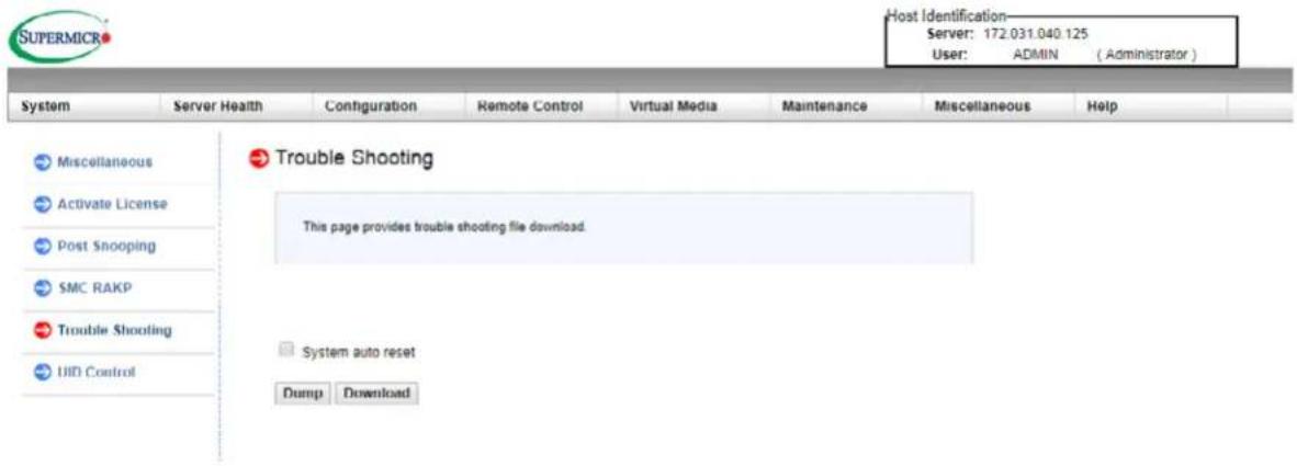 Supermicro SuperServer E403-9D-16C-IP - Downloading the Crash Dump File - 1