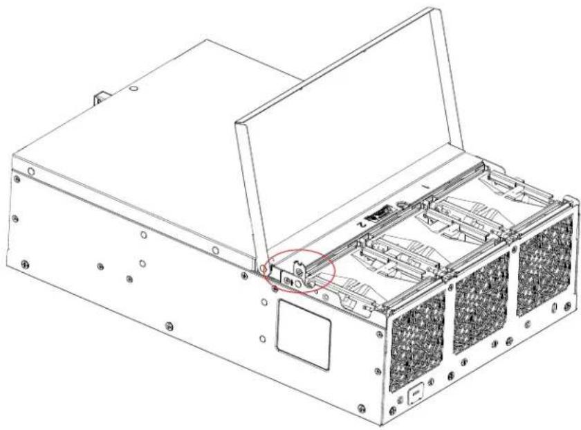 Supermicro SuperServer E403-9D-16C-IP - Enabling the Top Cover Lock Function - 1