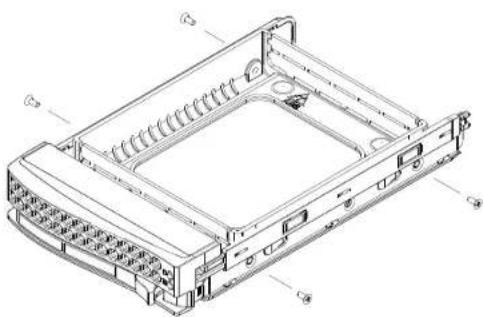 Supermicro SuperServer 6018R-TDTPR - Mounting a Hard Drive in a Drive Carrier - 1