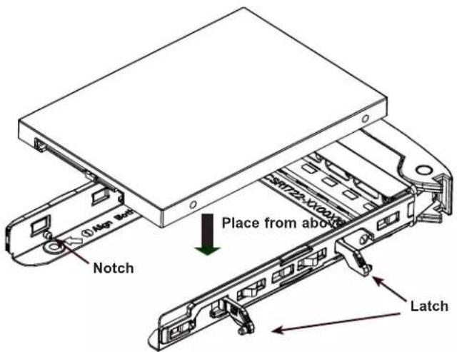 Supermicro SuperServer SSG-110P-NTR10 - Installing a 2.5" NVMe Drive - 1
