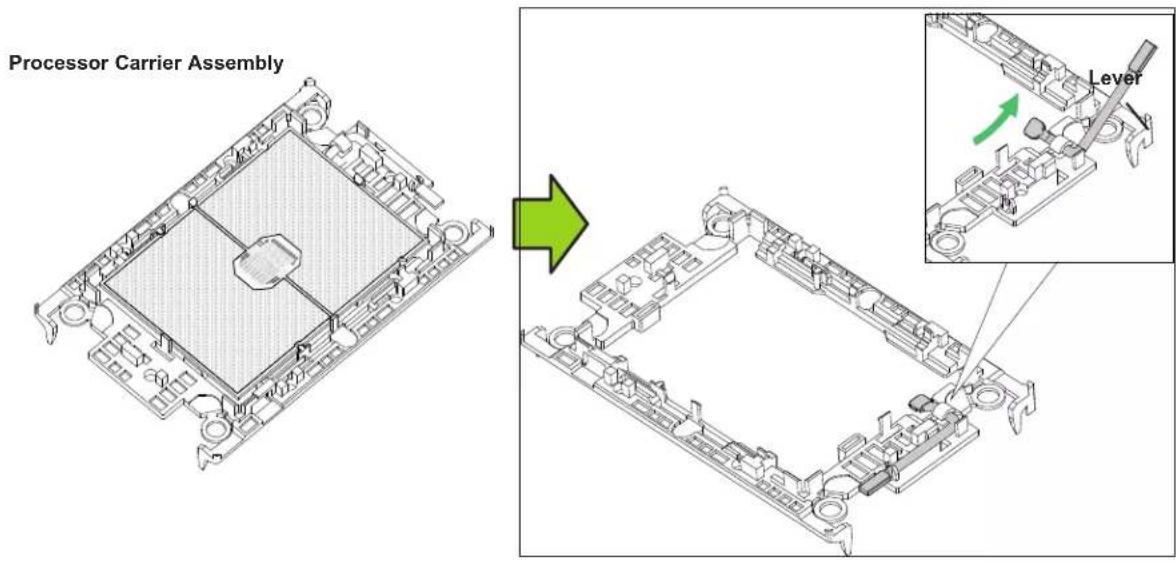 Supermicro SuperServer SSG-110P-NTR10 - Removing the Processor from the Carrier Assembly - 1